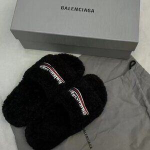 Balenciaga winter slides